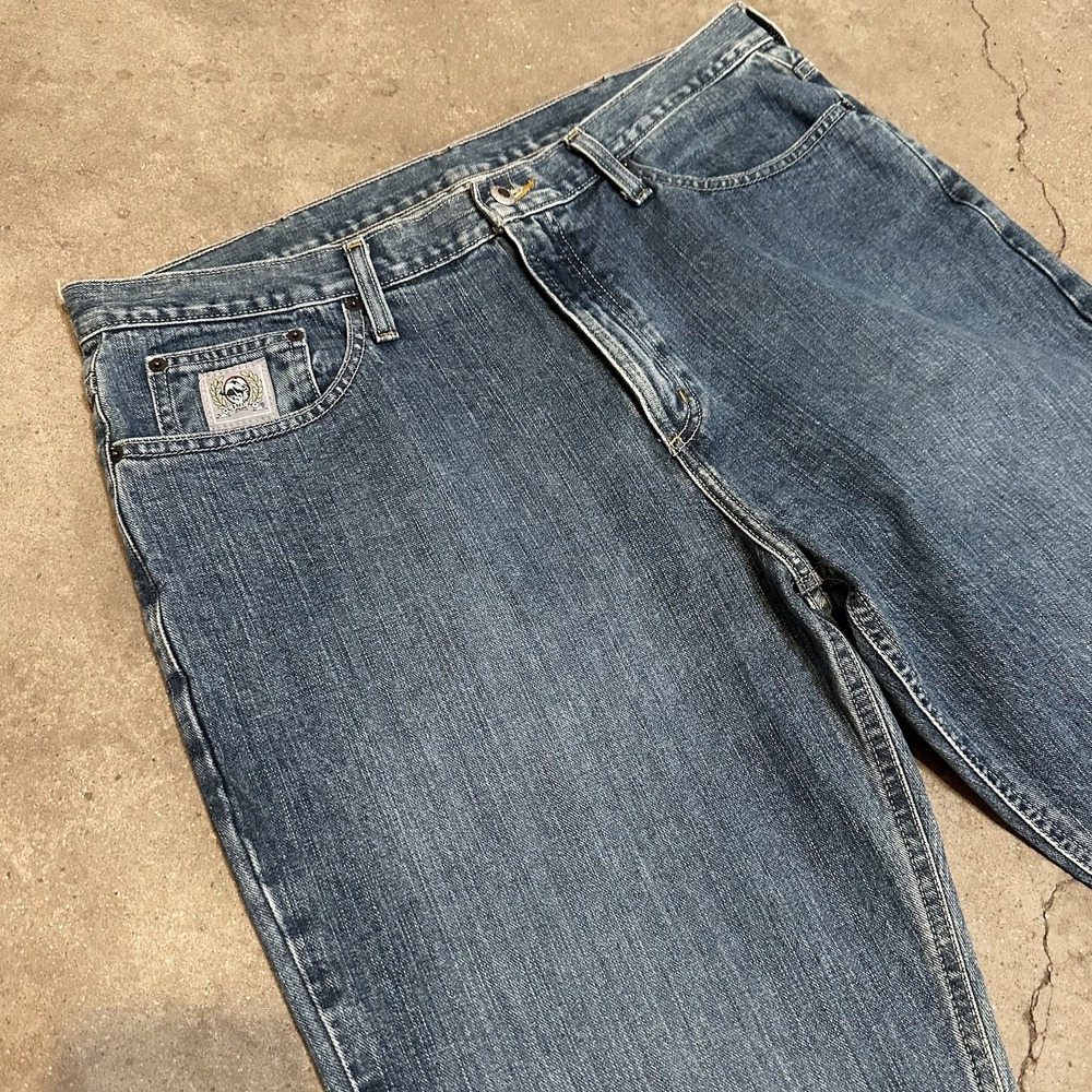 Cinch Men's Straight Fit Silver Label 38x38 (36x38) Stonewash Jeans MB98034001 - Picture 2 of 8